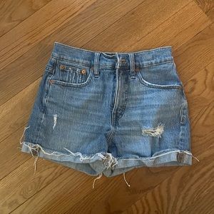 Madewell High Rise Denim Shorts